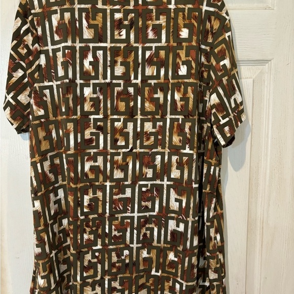 NWOT “80 Park” Short Sleeve Greek Design Moonglow Color With Bar Hardware - Picture 2 of 4